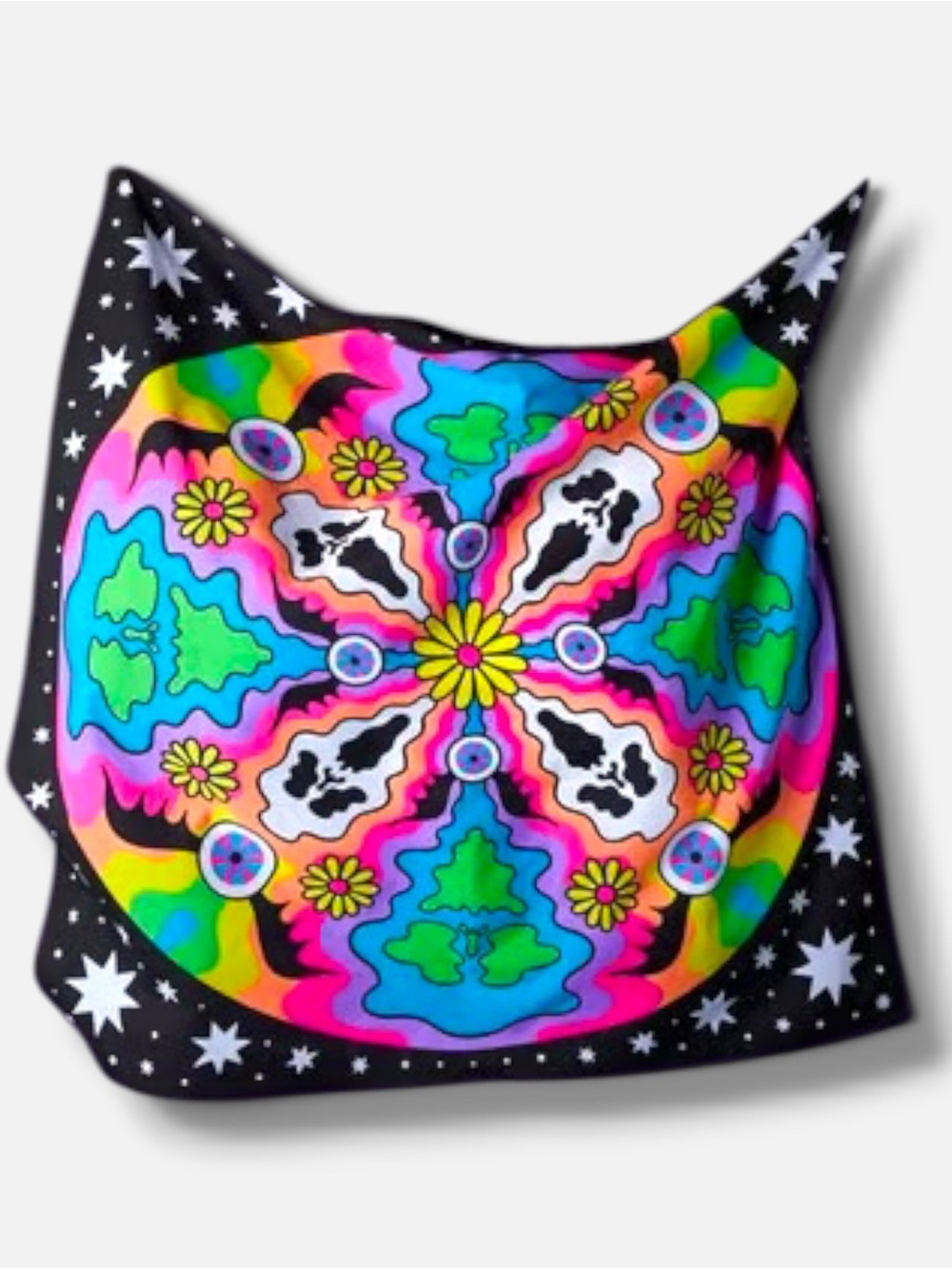 Lush Halloween cotton knot wrap, cosmic gathering, NEW